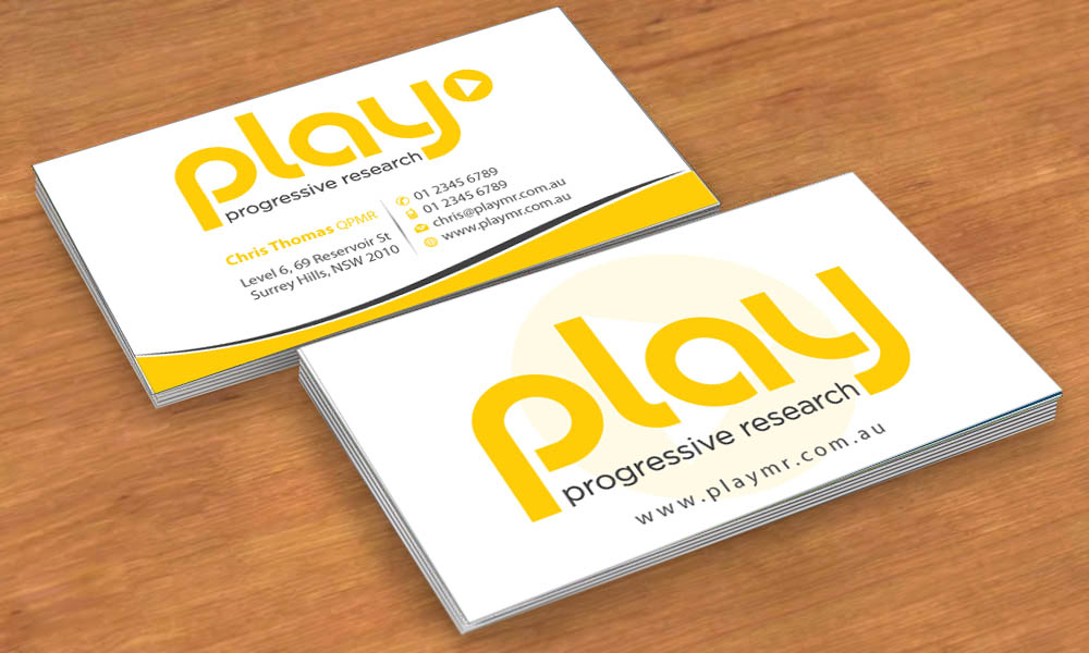 Business Card Design by Sbss for PLAY MR | Design #1914198