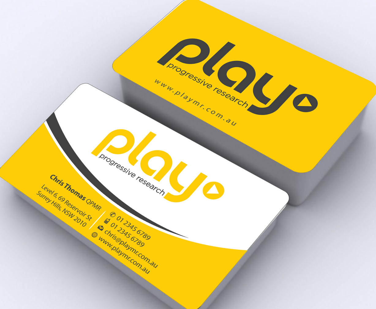 Business Card Design by Sbss for PLAY MR | Design #1914216