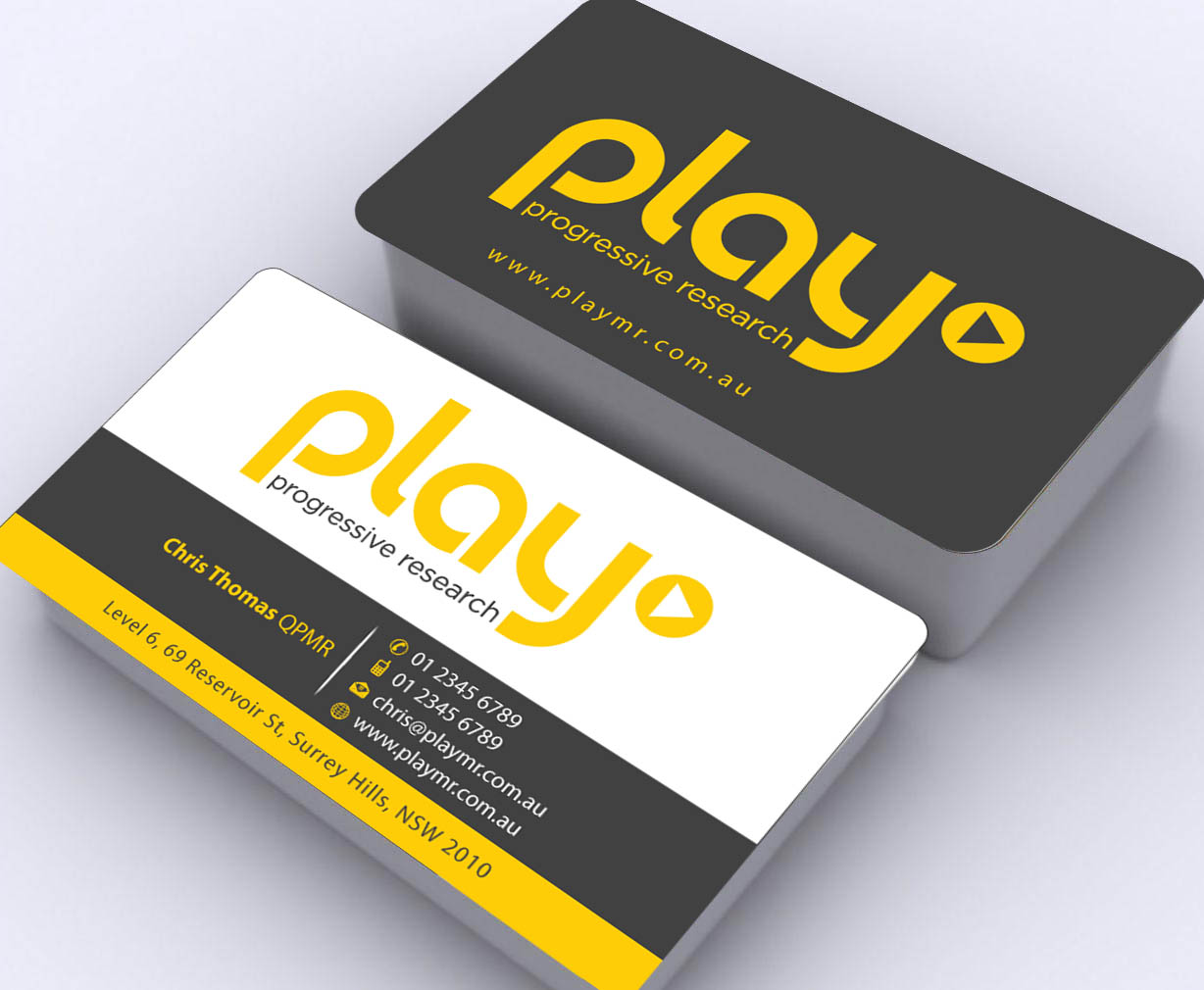 Business Card Design by Sbss for PLAY MR | Design #1914224