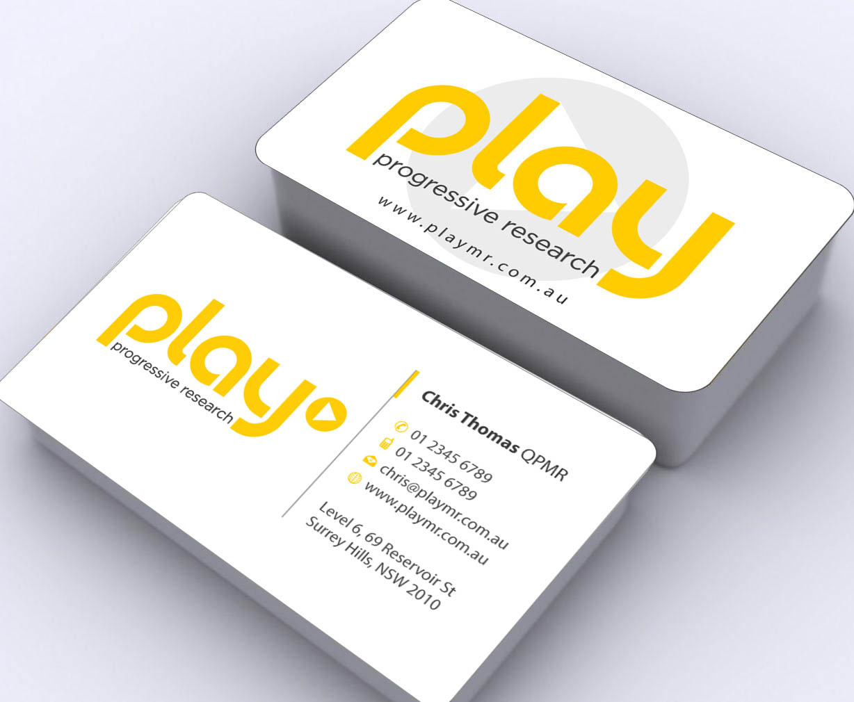 Business Card Design by Sbss for PLAY MR | Design #1914225