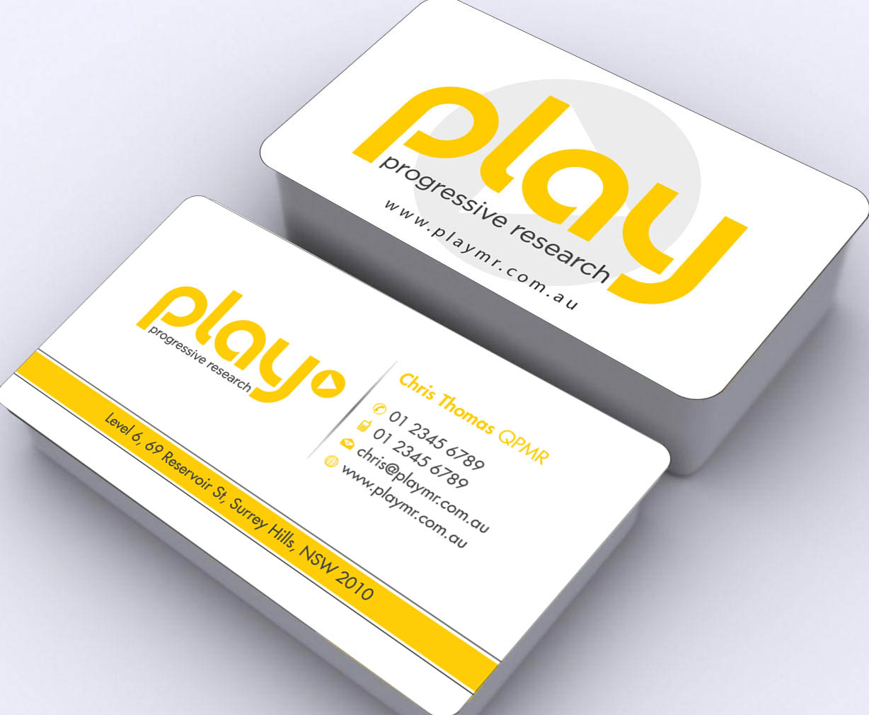 Business Card Design by Sbss for PLAY MR | Design #1914232