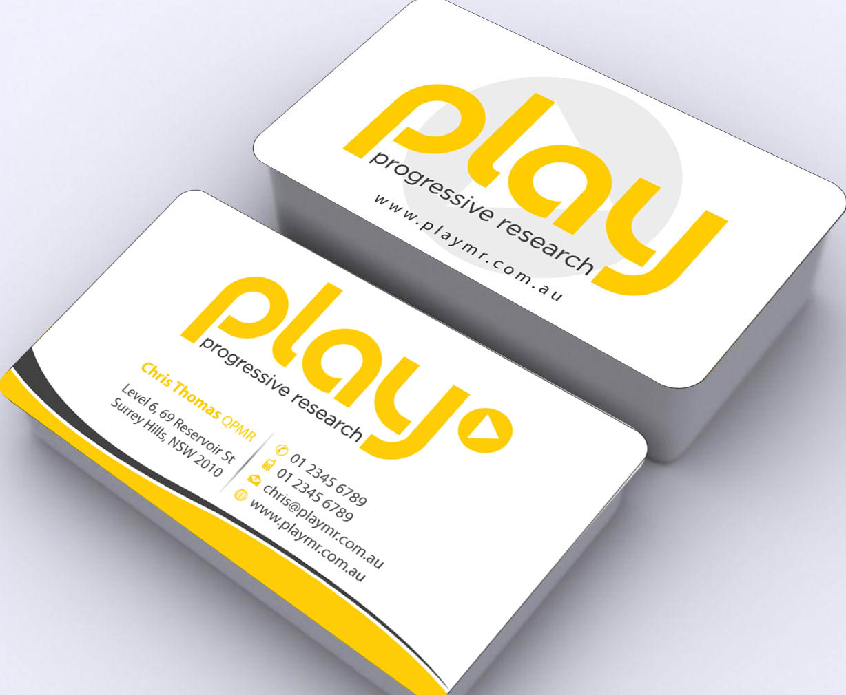 Business Card Design by Sbss for PLAY MR | Design #1914235