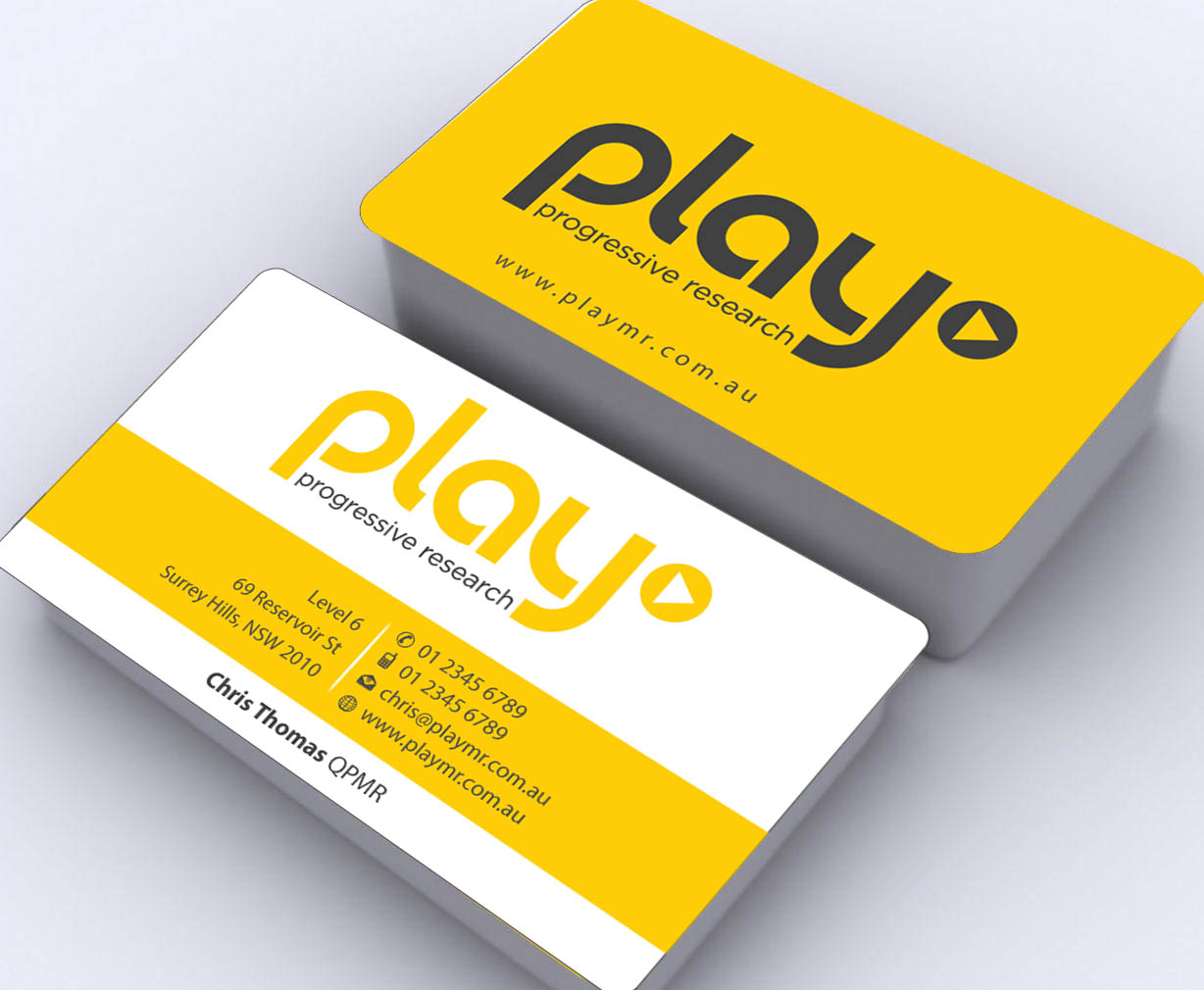 Business Card Design by Sbss for PLAY MR | Design #1914239
