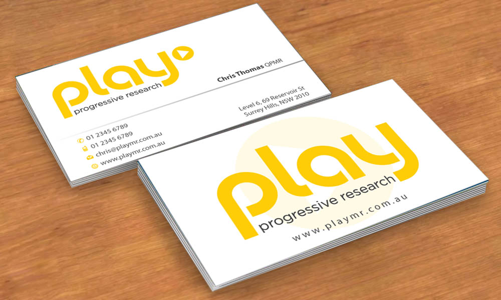 Business Card Design by Sbss for PLAY MR | Design #1914250