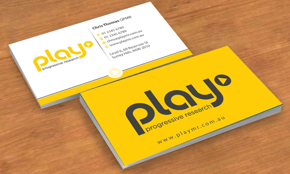 Business Card Design by Sbss for PLAY MR | Design #1914262