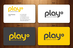 Business Card Design by Sbss for PLAY MR | Design: #1914777