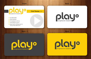 Business Card Design by Sbss for PLAY MR | Design: #1914813