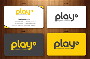 Business Card Design by Sbss for PLAY MR | Design: #1914820