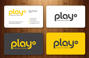 Business Card Design by Sbss for PLAY MR | Design: #1914828