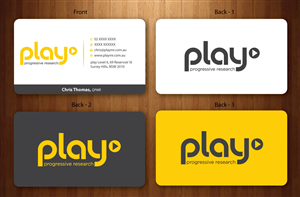 Business Card Design by Sbss for PLAY MR | Design: #1914829