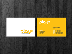 Business Card Design by Atvento Graphics for PLAY MR | Design: #1894040