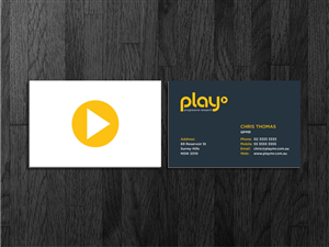Business Card Design by Atvento Graphics for PLAY MR | Design: #1894041