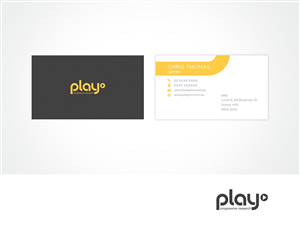 Business Card Design by ArtTank for PLAY MR | Design: #1907331