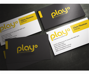 Business Card Design by JMFA for PLAY MR | Design #1900887