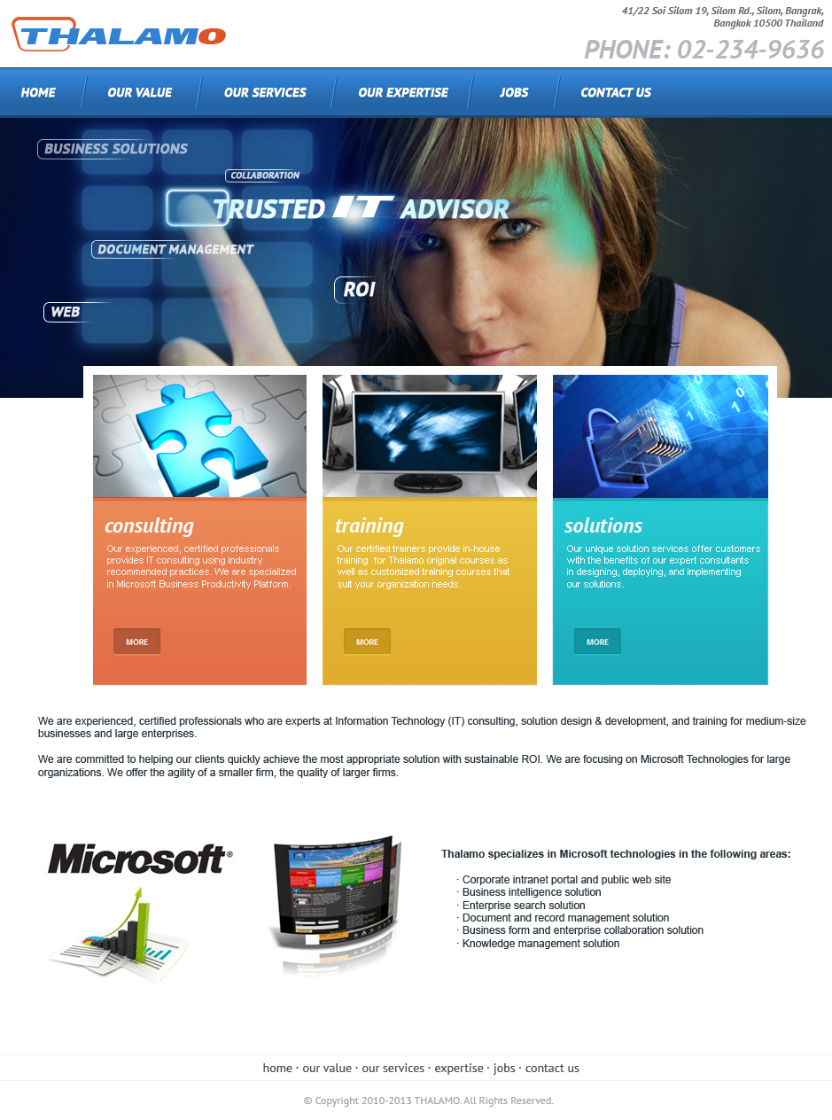 Web Design by jeckx2 for Thalamo Co., Ltd. | Design #1923196