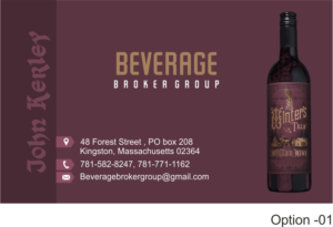 Business Card Design by Hoho Media Agency for Beverage Broker Group | Design #7676897