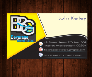 Business Card Design by D.ads4u for Beverage Broker Group | Design #7611323