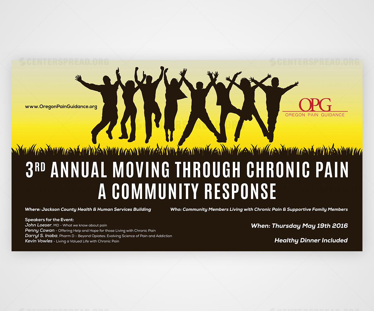 Postcard Design by CENTERSPREAD for Oregon Pain Guidance  | Design #8423138