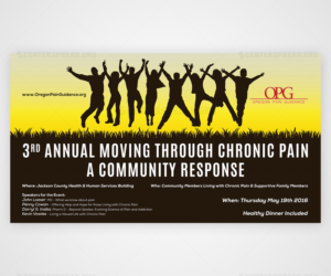Postcard Design by CENTERSPREAD for Oregon Pain Guidance  | Design: #8423138