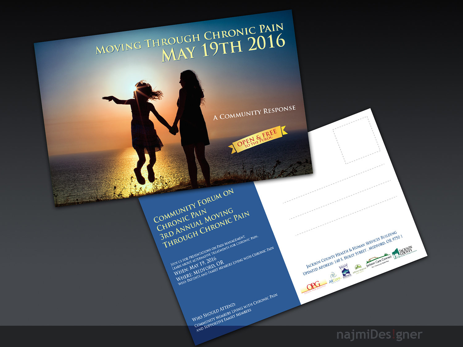 Postcard Design by  Najmi for Oregon Pain Guidance  | Design #8497047