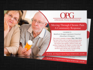 Postkarten-Design von ESolz Technologies für Oregon Pain Guidance  | Design #7612718