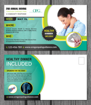 Postcard Design by creative.bugs for Oregon Pain Guidance  | Design: #7922315