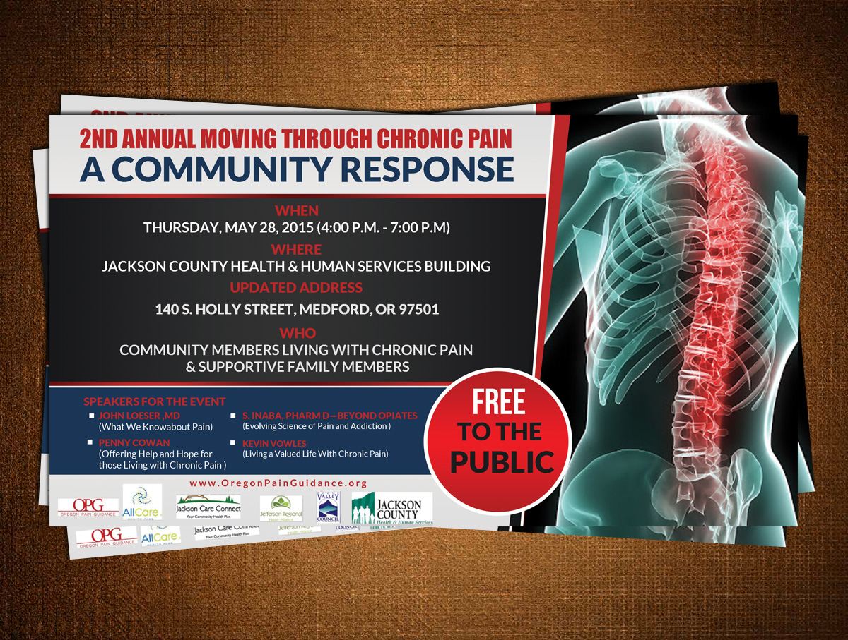 Postcard Design by creative.bugs for Oregon Pain Guidance  | Design #8552421