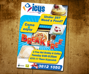 Flyer Design by Rohan Alexander for ICYS Ipswich Community Youth Service Inc. | Design: #2000548