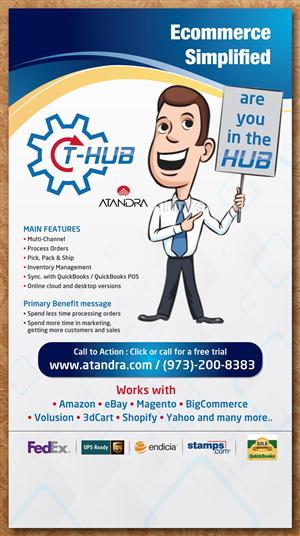 Trade show standing vertical banner design | Poster Design by Sbss