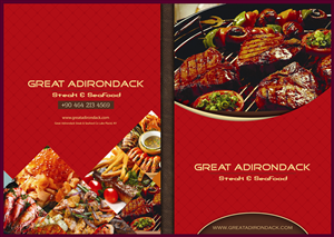 Menu Design by susi007 for Great Adirondack Steak & Seafood Co. | Design: #1949090