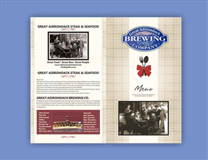 Menu Design by dkthedon for Great Adirondack Steak & Seafood Co. | Design: #1948637