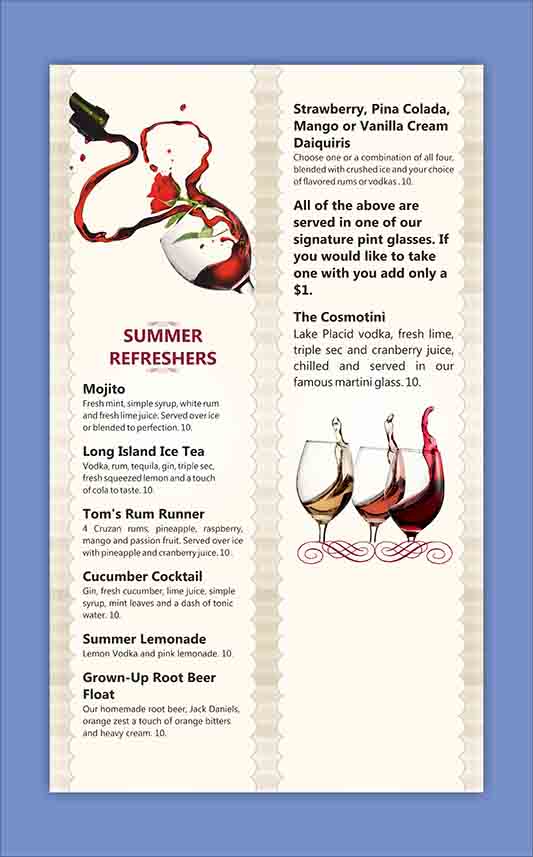 Menu Design by dkthedon for Great Adirondack Steak & Seafood Co. | Design #1948641