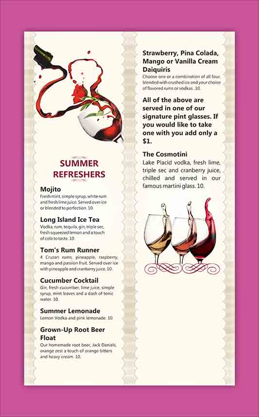 Menu Design by dkthedon for Great Adirondack Steak & Seafood Co. | Design #1948645