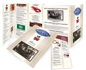 Menu Design by dkthedon for Great Adirondack Steak & Seafood Co. | Design: #1948651