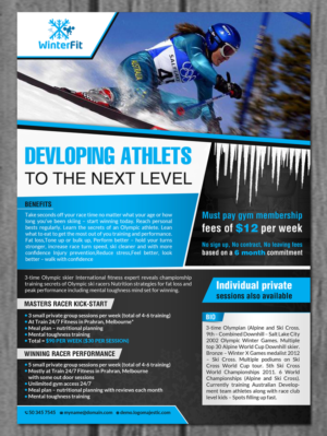 Flyer Design by creative.bugs for WinterFit | Design: #7700277