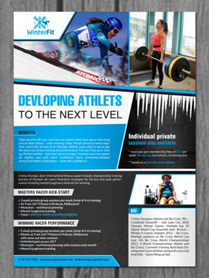 Flyer Design by creative.bugs for WinterFit | Design: #7709520