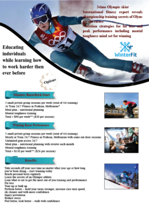 Flyer Design by Graphic Cloud for WinterFit | Design: #7696155