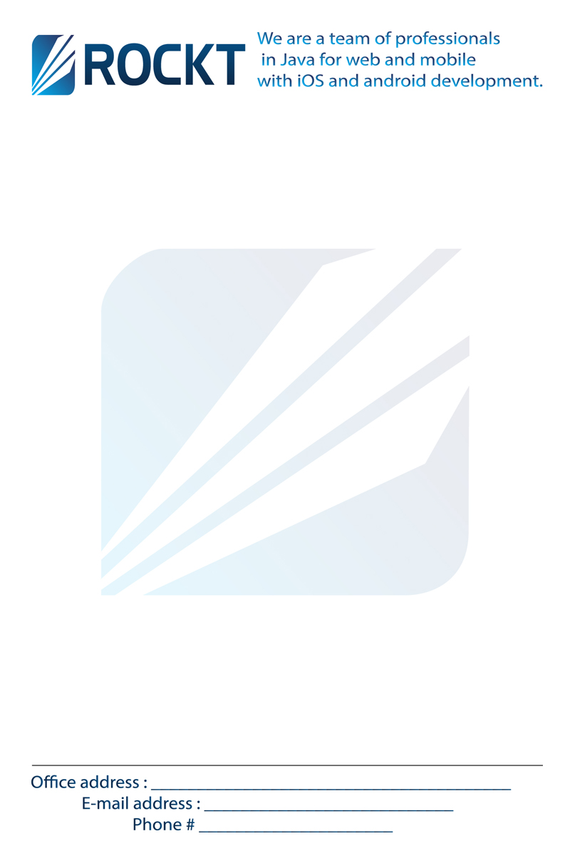 Diseño de Membrete por Exclusive4U para Rockt | Diseño #1916316