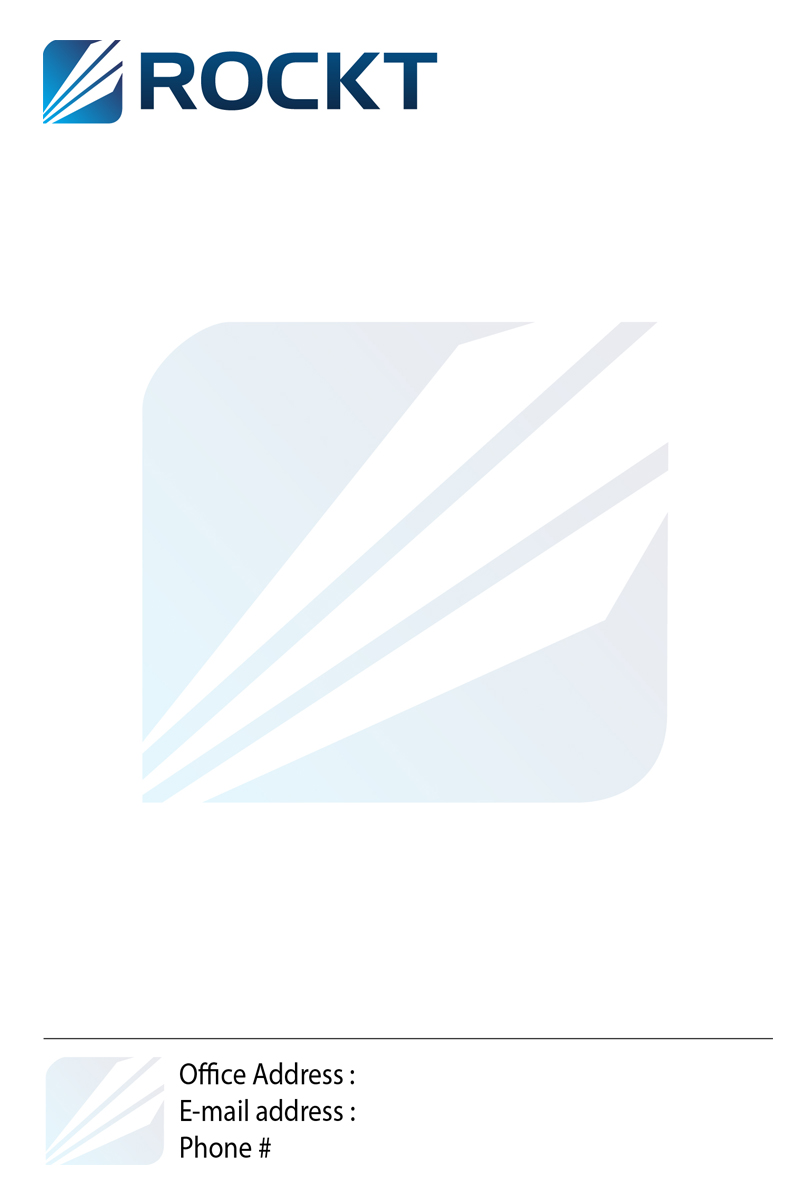 Letterhead Design by Exclusive4U for Rockt | Design #1916319