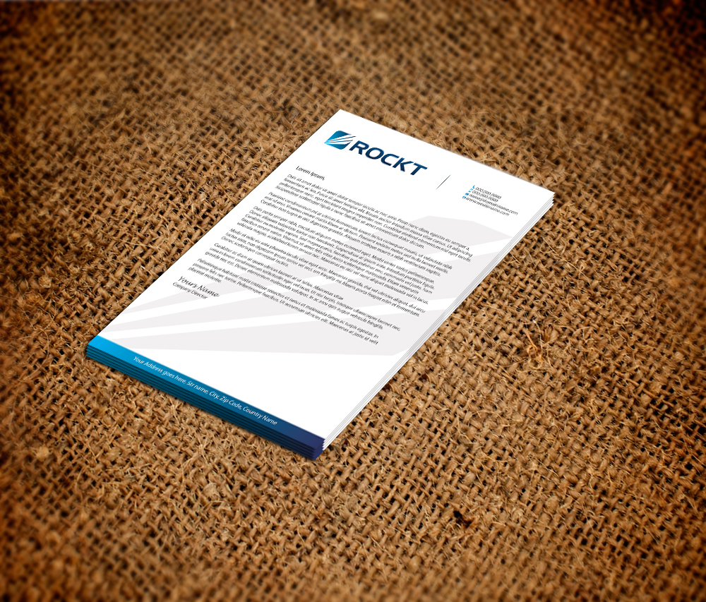 Diseño de Membrete por Sarmishtha Chattopadhyay_loginchange para Rockt | Diseño #1896484