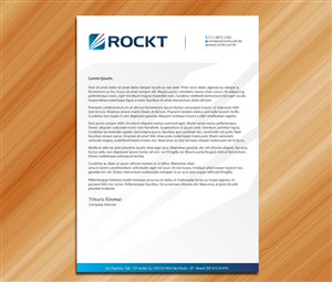 Diseño de Membrete por Sarmishtha Chattopadhyay_loginchange para Rockt | Diseño: #2052444