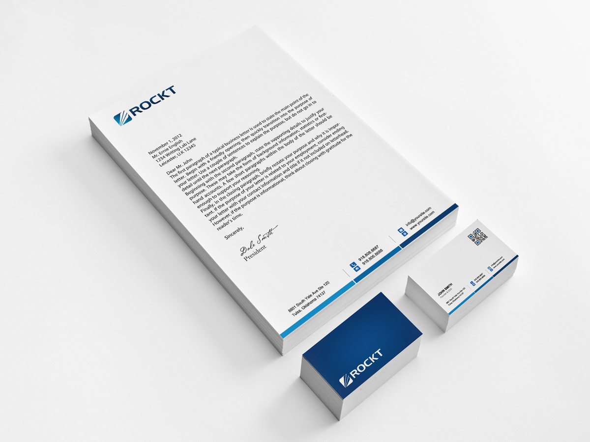 Letterhead Design by Sarah Mathews for Rockt | Design #1894684