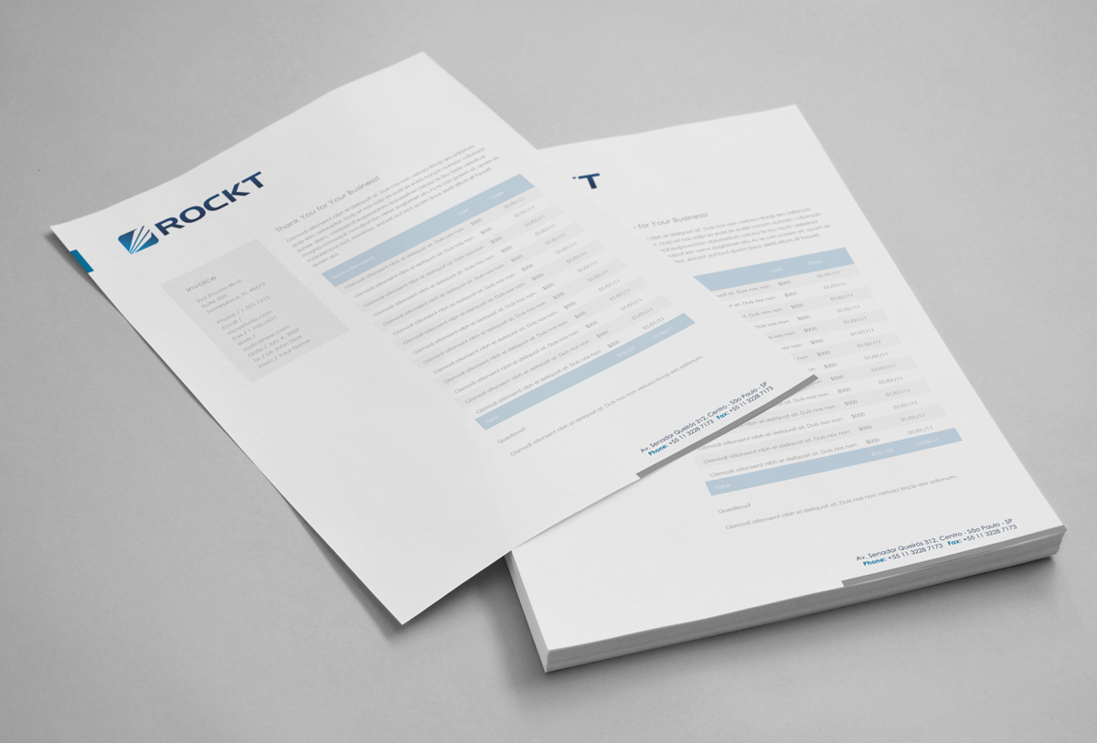 Diseño de Membrete por logodentity para Rockt | Diseño #1910804