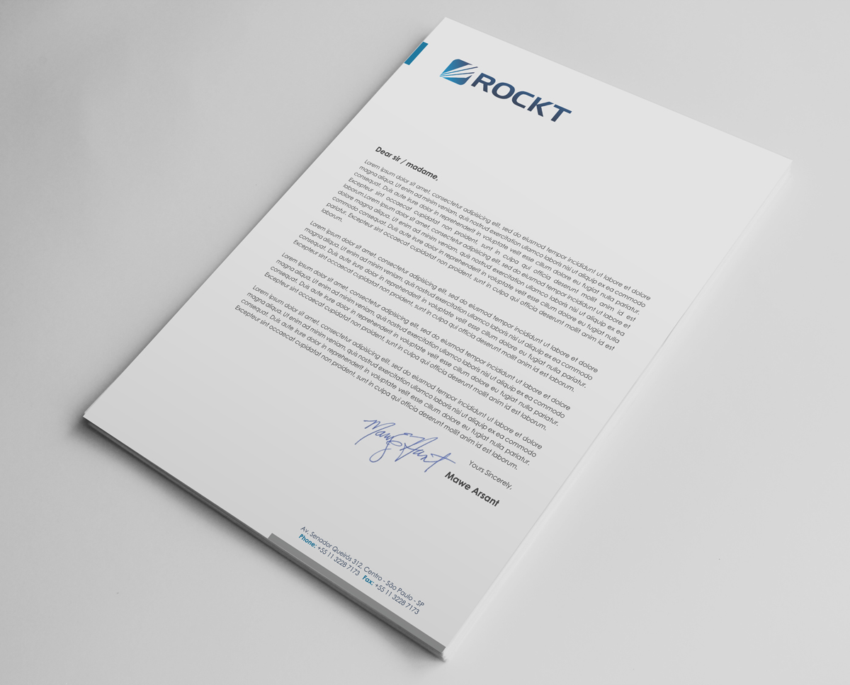 Letterhead Design by logodentity for Rockt | Design #1910805