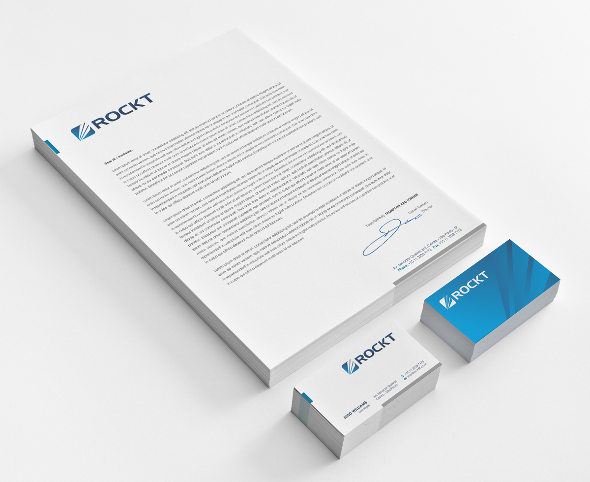 Diseño de Membrete por logodentity para Rockt | Diseño #1910895