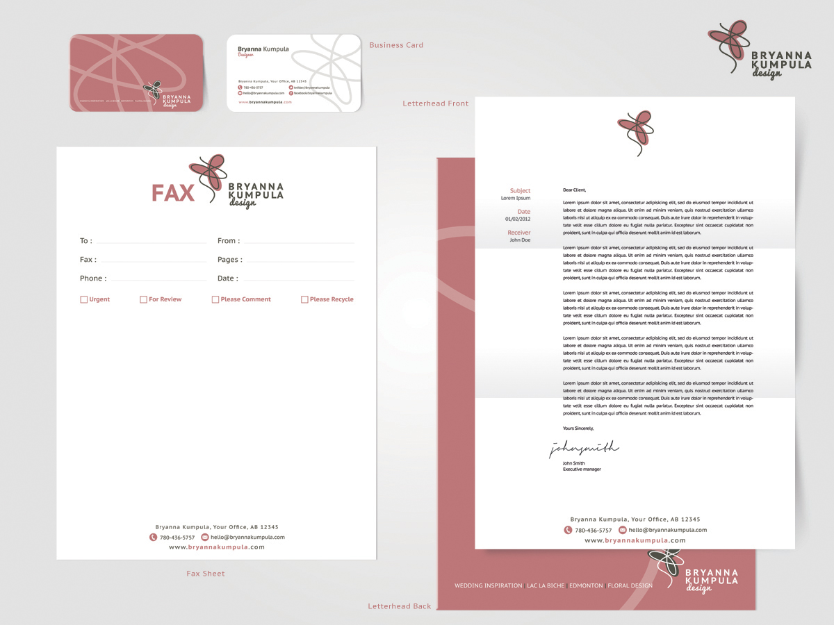 Business Card Design by Cyanide Designz for BryannaKumpulaEvents | Design #1947474