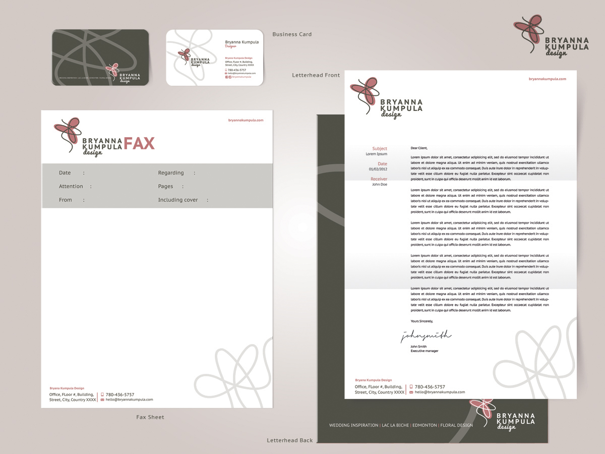Business Card Design by Cyanide Designz for BryannaKumpulaEvents | Design #1947487