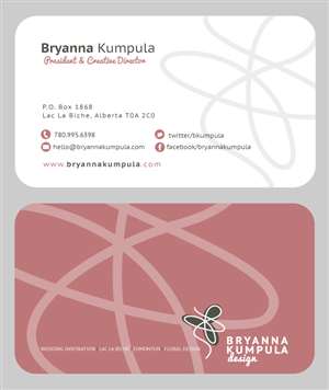 Business Card Design by Cyanide Designz for BryannaKumpulaEvents | Design: #2035131