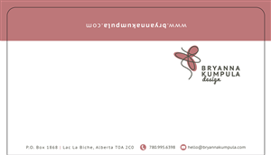 Business Card Design by Cyanide Designz for BryannaKumpulaEvents | Design: #2035192