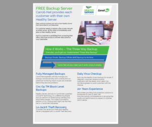 Flyer Design by Once Media for Carroll-Net, Inc. | Design #7639431